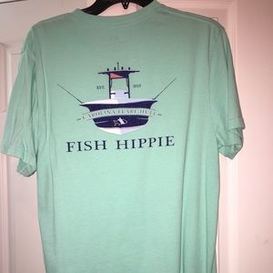 Fish hippie short sleeve tee